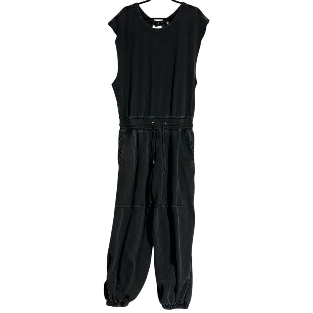 Free People Movement Throw and Go Jumpsuit Black Small Loungewear Casual